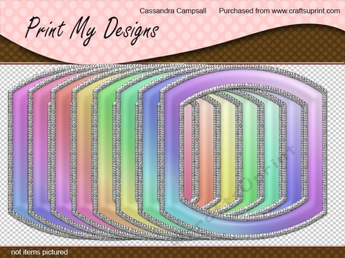 stunning 8 x 8 Frames card fronts toppers / backgrounds