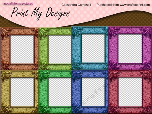 8x8 frames, card fronts cu4cu cu and pu ok 