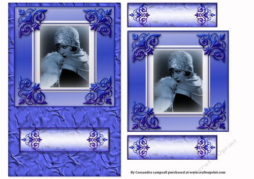 vintage Elegant Lady Quick card
