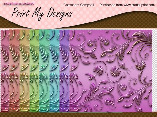 Floral backgrounds 8x8 300dpi png files cu4cu ok