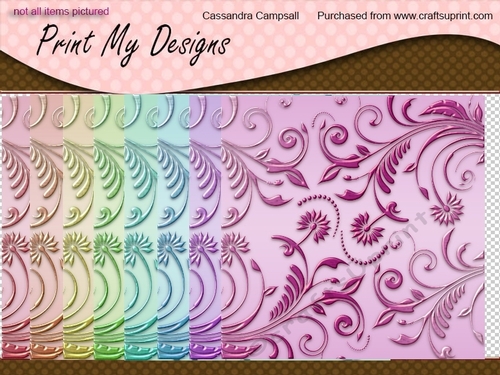 Floral backgrounds 8x8 300dpi png files cu4cu ok