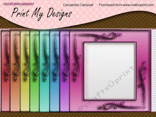 Decorative frames 8x8 300dpi png files cu4cu ok