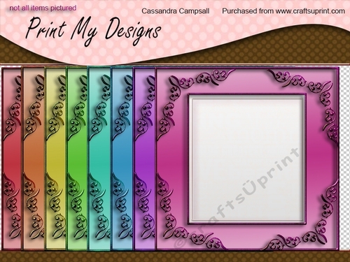 Decorative frames 8x8 300dpi png files cu4cu ok