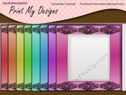 Decorative frames 8x8 300dpi png files cu4cu ok