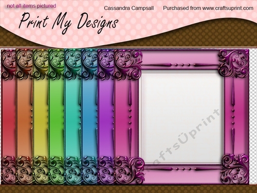 Decorative frames 8x8 300dpi png files cu4cu ok