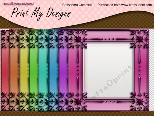 Decorative frames 8x8 300dpi png files cu4cu ok