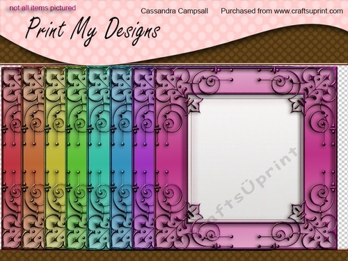 Decorative frames 8x8 300dpi png files cu4cu ok