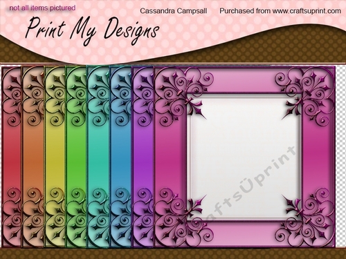 Decorative frames 8x8 300dpi png files cu4cu ok