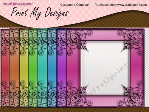 Decorative frames 8x8 300dpi png files cu4cu ok