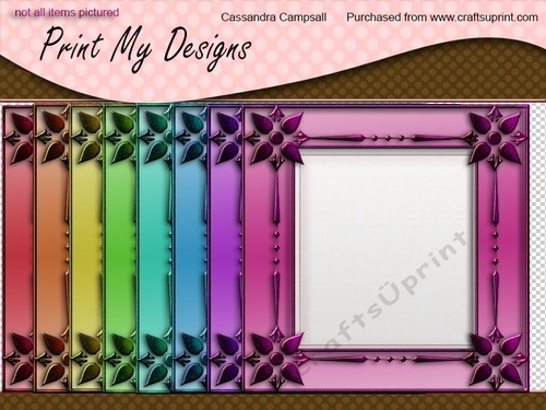 Decorative frames 8x8 300dpi png files cu4cu ok
