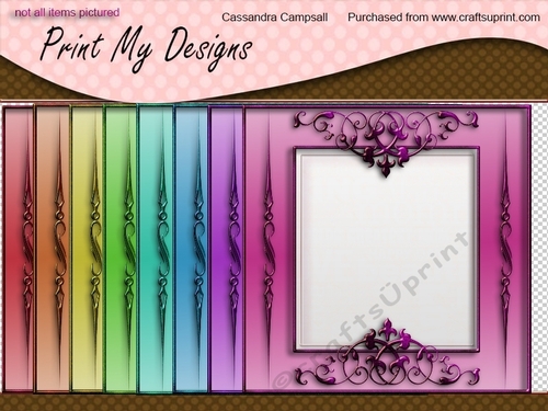 Decorative frames 8x8 300dpi png files cu4cu ok
