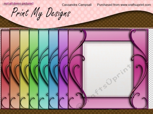 Decorative frames 8x8 300dpi png files cu4cu ok