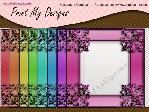 Decorative frames 8x8 300dpi png files cu4cu ok