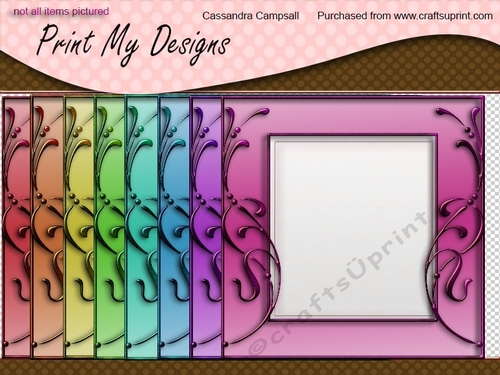 Decorative frames 8x8 300dpi png files cu4cu ok