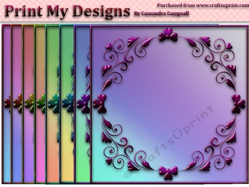8x8 ornate style frames 300dpi png