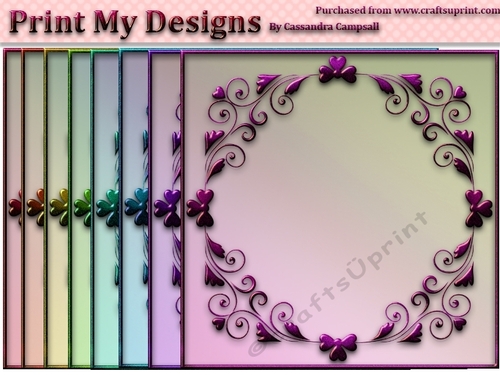 8x8 ornate style frames 300dpi png