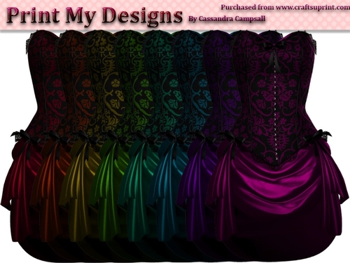Elegant Ladies corset dress