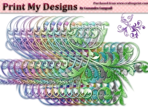Fancy Floral Shapes cu4cu