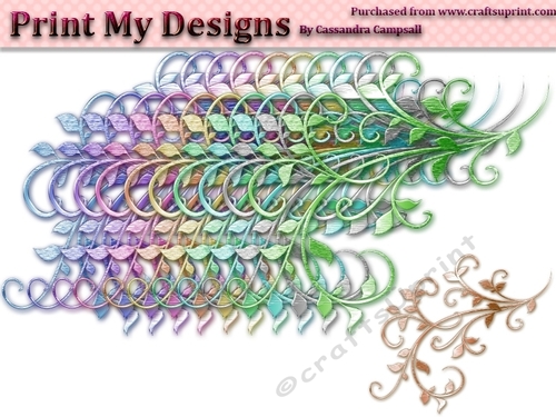 Fancy Floral Shapes cu4cu