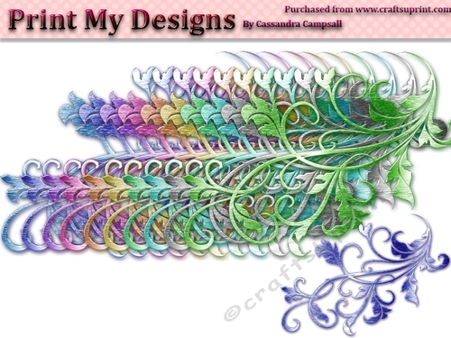 Fancy Floral Shapes cu4cu