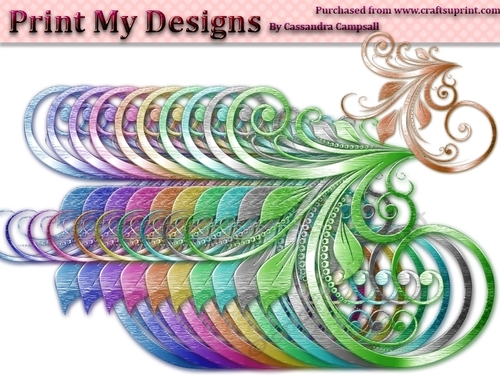 Fancy Floral Shapes cu4cu