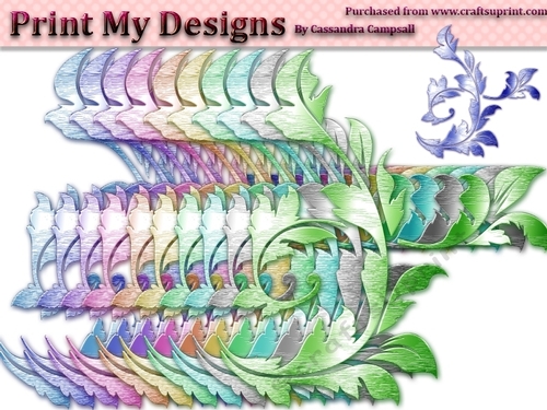 Fancy Floral Shapes cu4cu