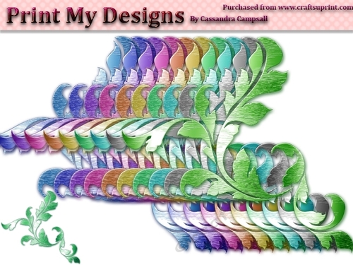 Fancy Floral Shapes cu4cu