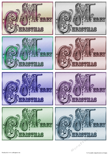 Christmas Sentiment Tags