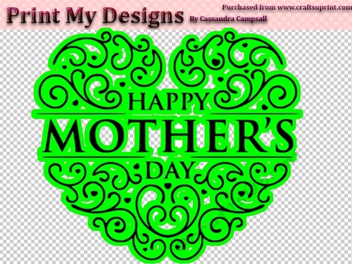 mothers day design cutting file