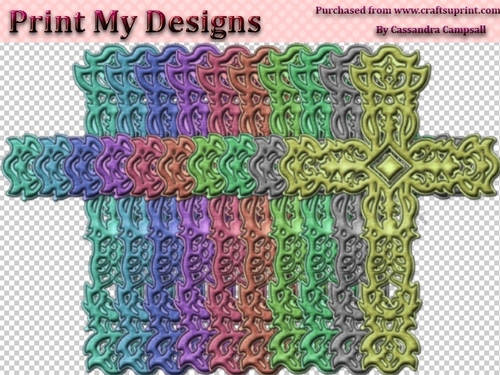 10 cross  embellishments