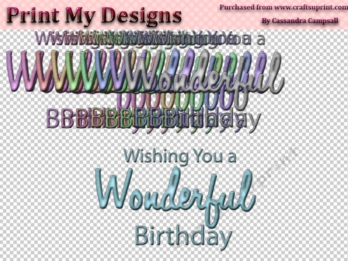 10 Birthday sentiments embellishments