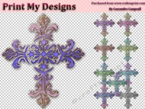 10 cross  embellishments