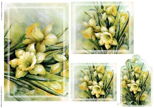 flower Toppers with tags 