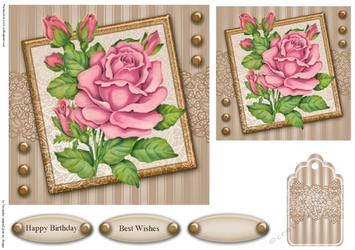 Birthday Floral Quick card