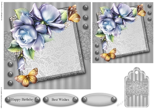 Birthday Floral Quick card