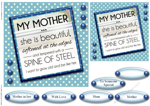 Mothers day Quick Card