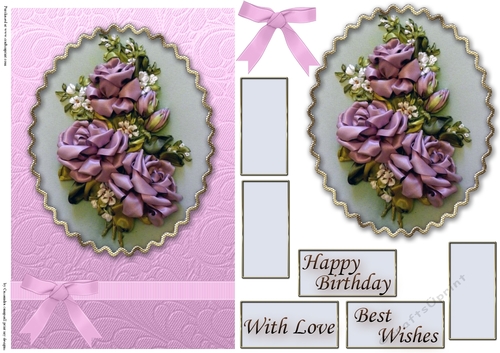 Birthday Floral Quick card