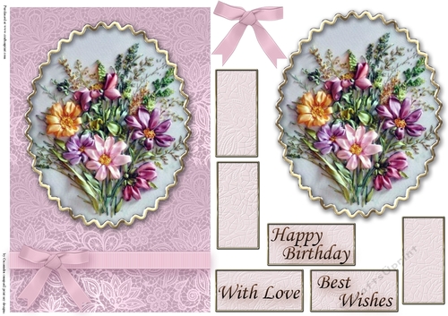 Birthday Floral Quick card