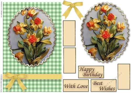 Birthday Floral Quick card