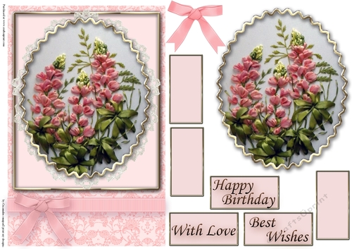 Birthday Floral Quick card