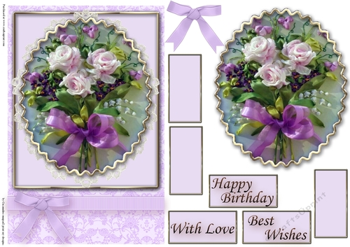 Birthday Floral Quick card