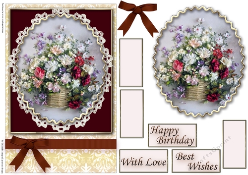 Birthday Floral Quick card