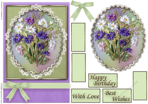 Birthday Floral Quick card