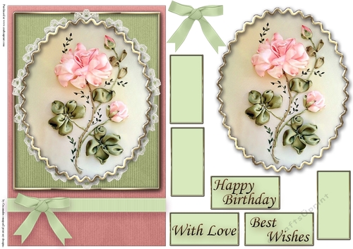 Birthday Floral Quick card