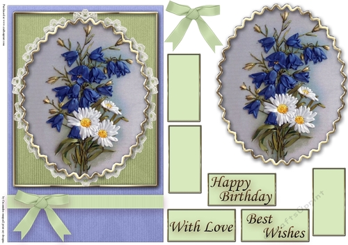 Birthday Floral Quick card