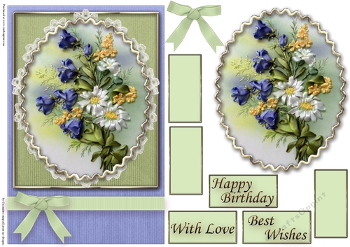 Birthday Floral Quick card