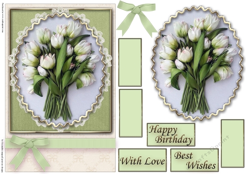 Birthday Floral Quick card
