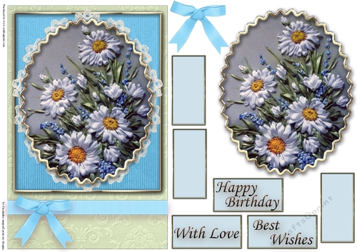 Birthday Floral Quick card