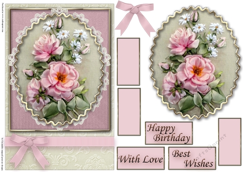 Birthday Floral Quick card