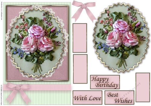 Birthday Floral Quick card